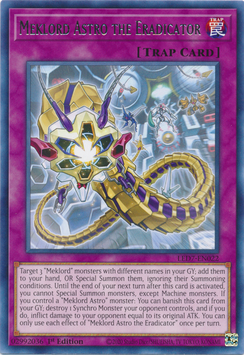Meklord Astro the Eradicator [LED7-EN022] Rare | Galactic Gamez