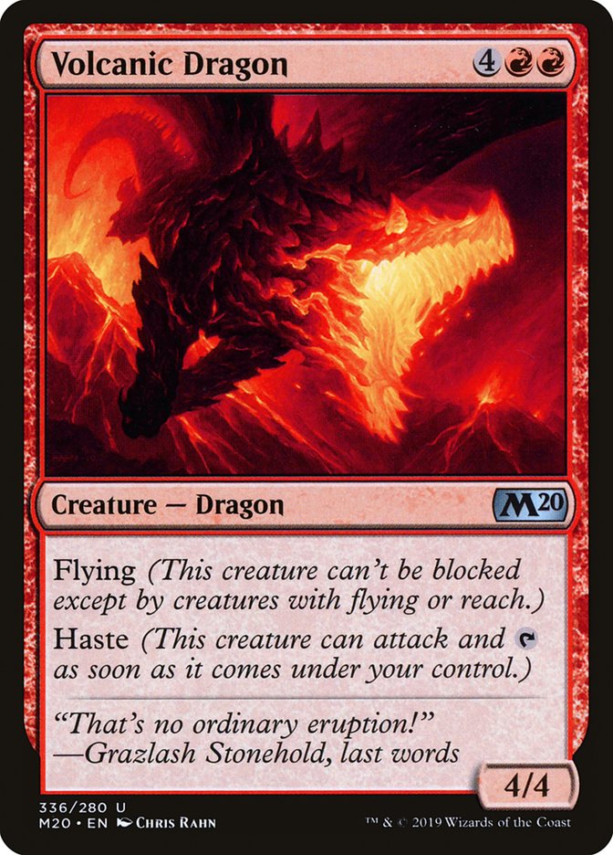 Volcanic Dragon [Core Set 2020] | Galactic Gamez