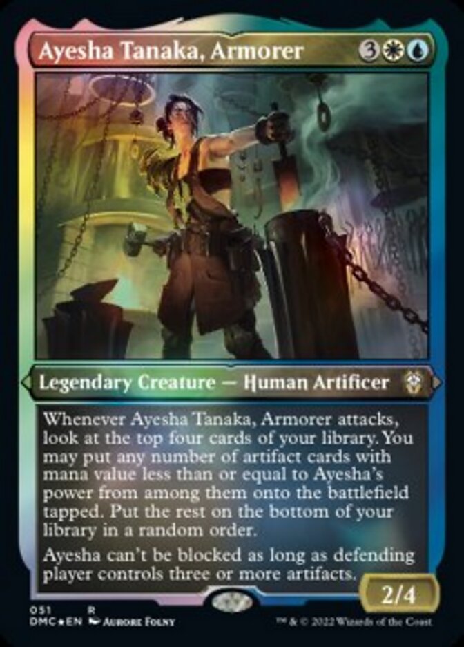 Ayesha Tanaka, Armorer (Foil Etched) [Dominaria United Commander] | Galactic Gamez