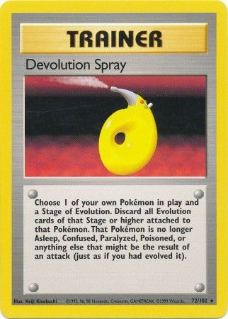 Devolution Spray (72/102) [Base Set Unlimited] | Galactic Gamez