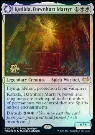 Katilda, Dawnhart Martyr // Katilda's Rising Dawn [Innistrad: Crimson Vow Prerelease Promos] | Galactic Gamez