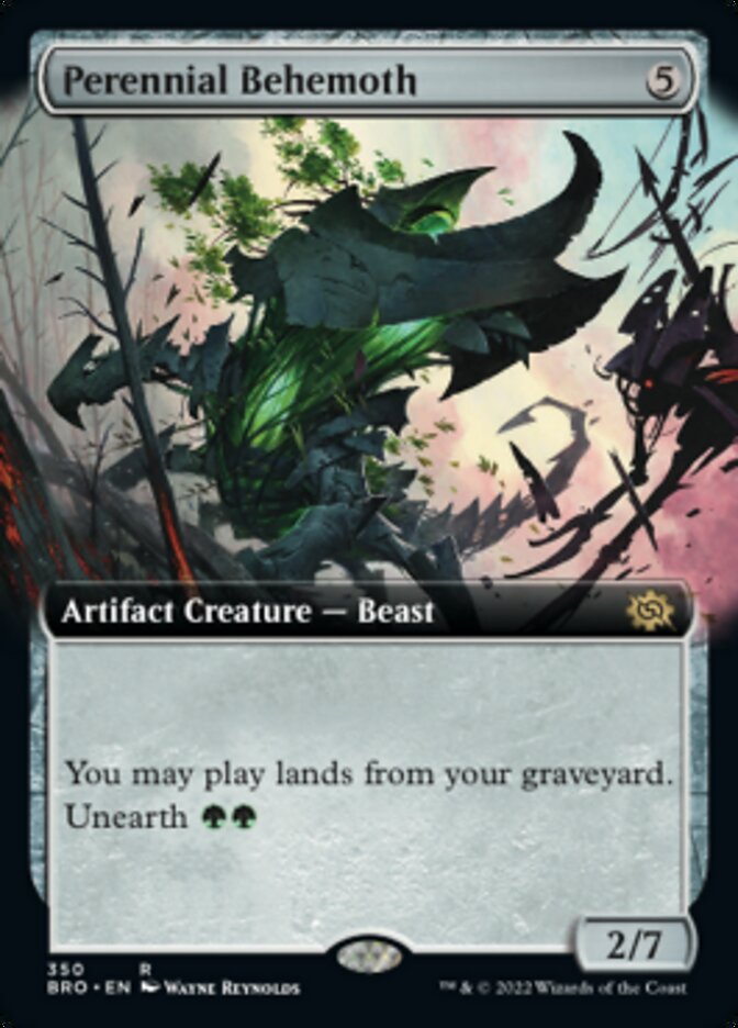 Perennial Behemoth (Extended Art) [The Brothers' War] | Galactic Gamez