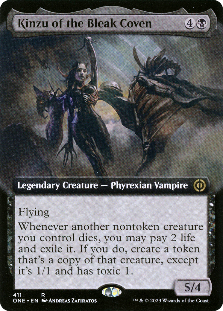 Kinzu of the Bleak Coven (Extended Art) [Phyrexia: All Will Be One] | Galactic Gamez