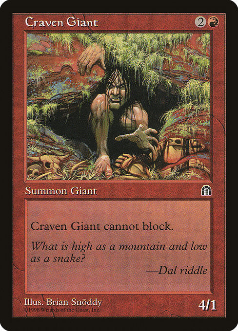 Craven Giant [Stronghold] | Galactic Gamez
