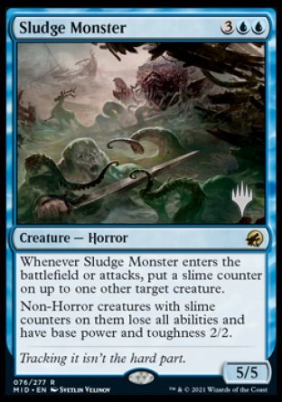 Sludge Monster (Promo Pack) [Innistrad: Midnight Hunt Promos] | Galactic Gamez