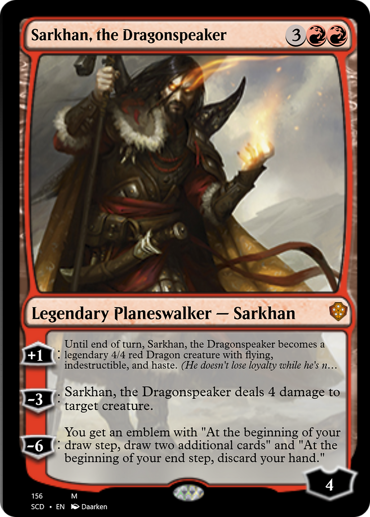 Sarkhan, the Dragonspeaker [Starter Commander Decks] | Galactic Gamez