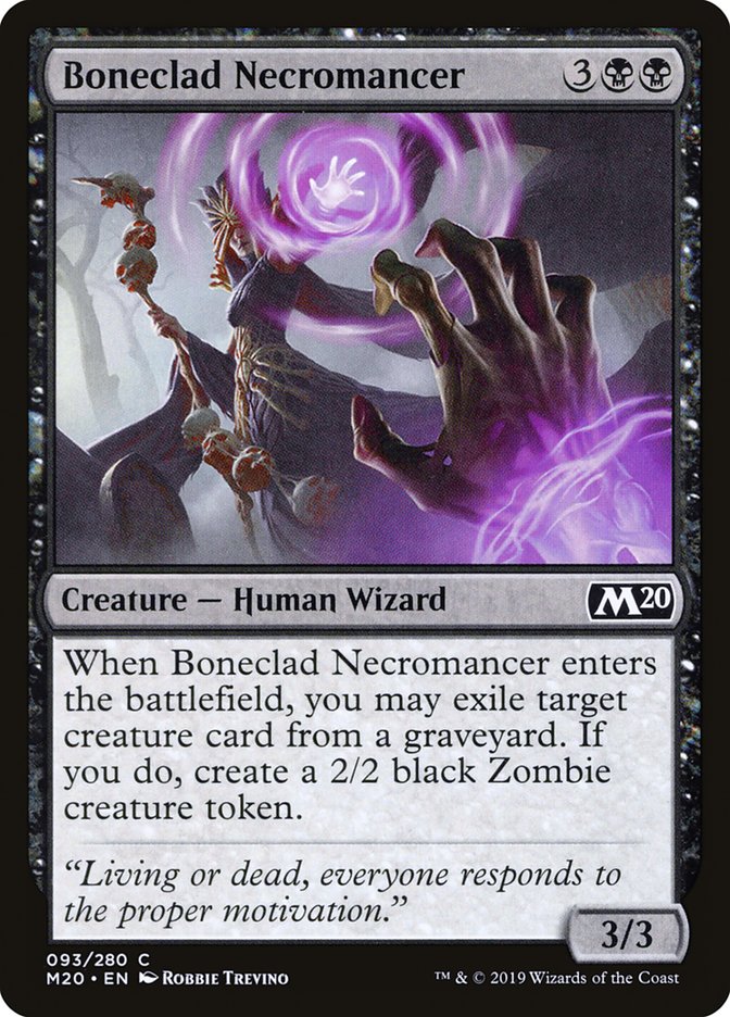 Boneclad Necromancer [Core Set 2020] | Galactic Gamez