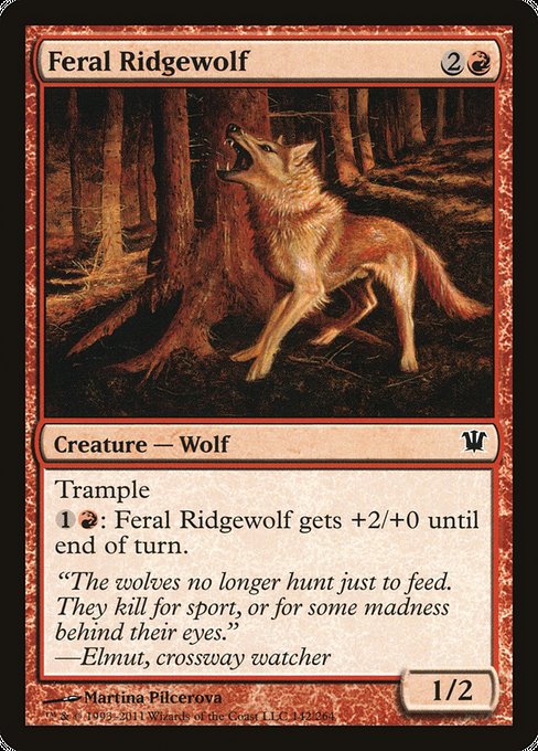 Feral Ridgewolf [Innistrad] | Galactic Gamez
