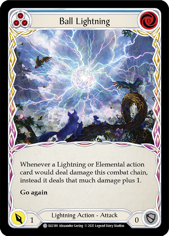 Ball Lightning (Blue) [ELE188] (Tales of Aria)  1st Edition Normal | Galactic Gamez