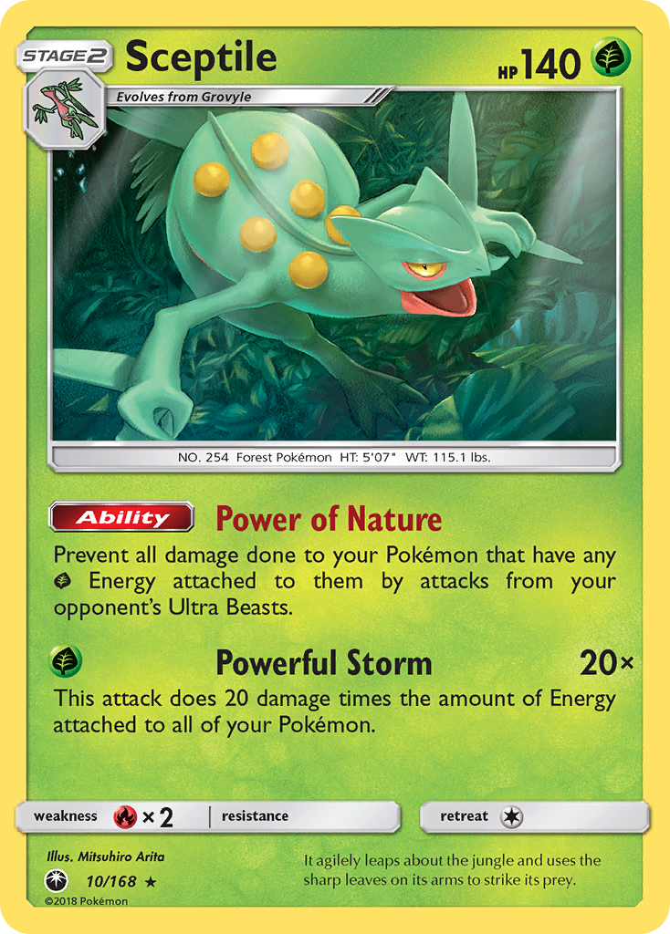 Sceptile (10/168) [Sun & Moon: Celestial Storm] | Galactic Gamez