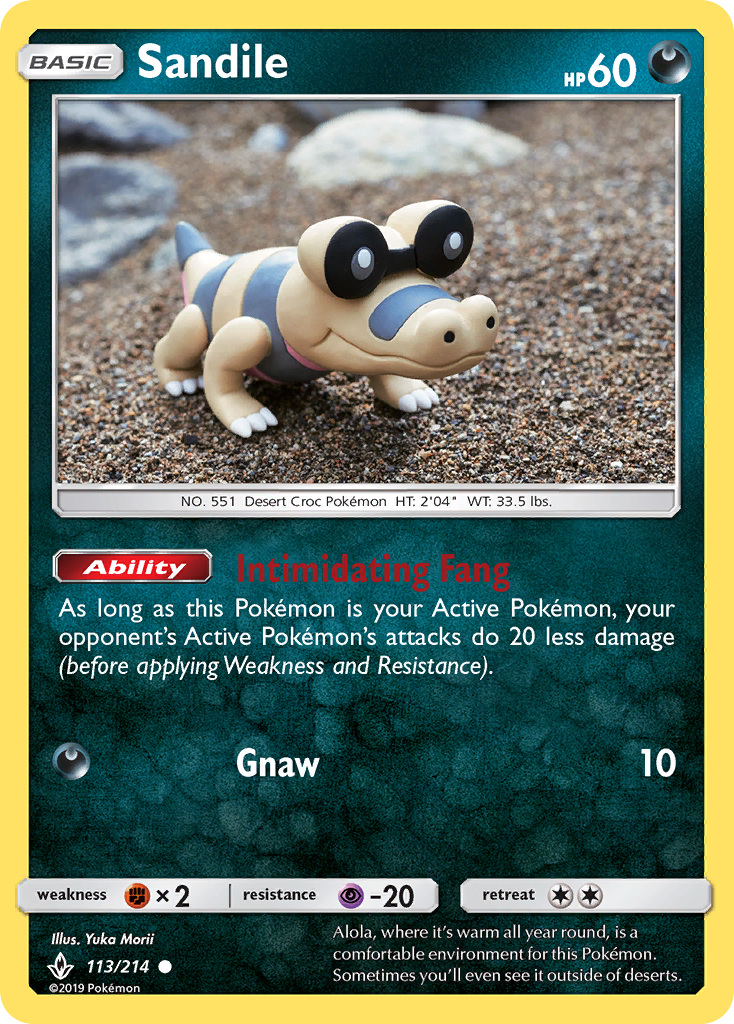 Sandile (113/214) [Sun & Moon: Unbroken Bonds] | Galactic Gamez