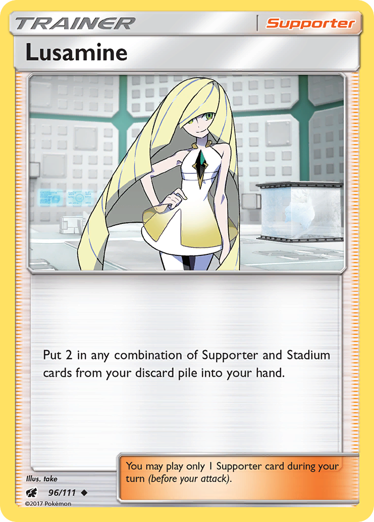 Lusamine (96/111) [Sun & Moon: Crimson Invasion] | Galactic Gamez