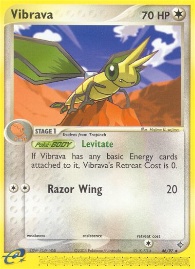 Vibrava (46/97) [EX: Dragon] | Galactic Gamez