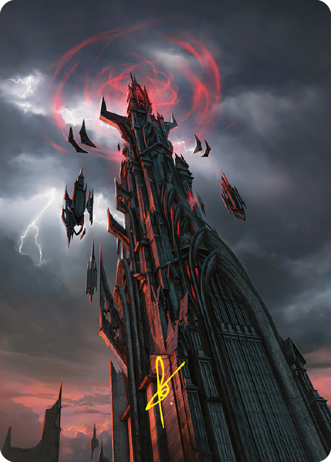 Barad-dur Art Card (Gold-Stamped Signature) [The Lord of the Rings: Tales of Middle-earth Art Series] | Galactic Gamez