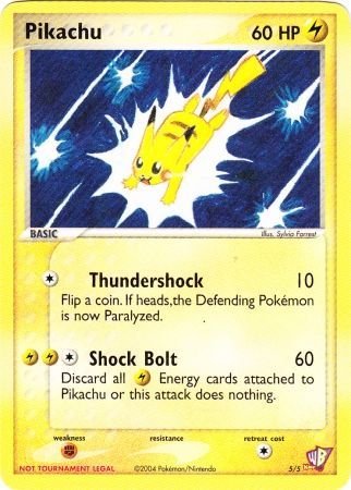 Pikachu (5/5) [Kids WB Promos] | Galactic Gamez