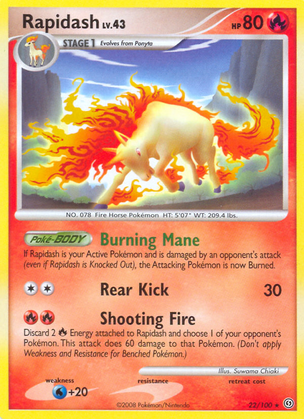 Rapidash (22/100) [Diamond & Pearl: Stormfront] | Galactic Gamez