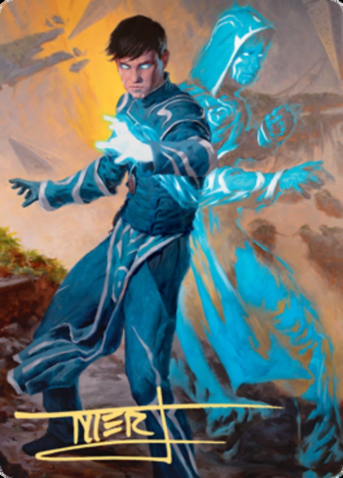 Jace, Mirror Mage 1 Art Card (Gold-Stamped Signature) [Zendikar Rising Galactic Gamez Jace, Mirror Mage 1 Art Card (Gold-Stamped Signature) [Zendikar Rising Galactic Gamez