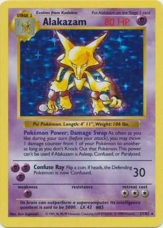 Alakazam (1/102) [Base Set Shadowless Unlimited] | Galactic Gamez