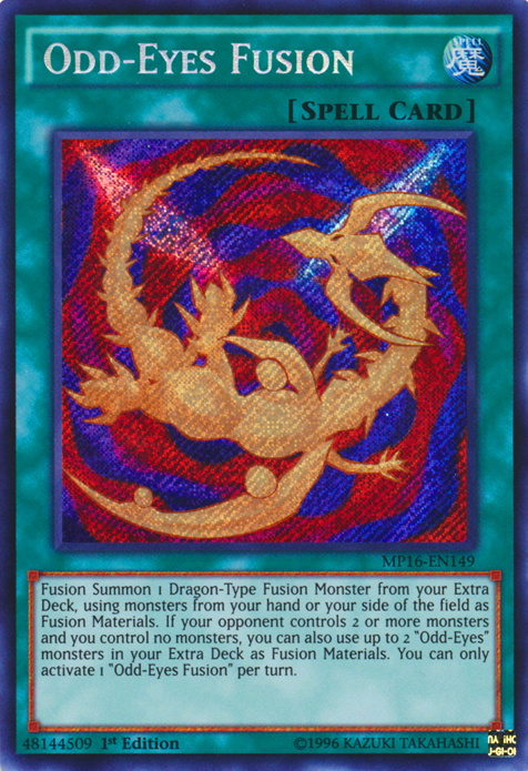 Odd-Eyes Fusion [MP16-EN149] Secret Rare | Galactic Gamez