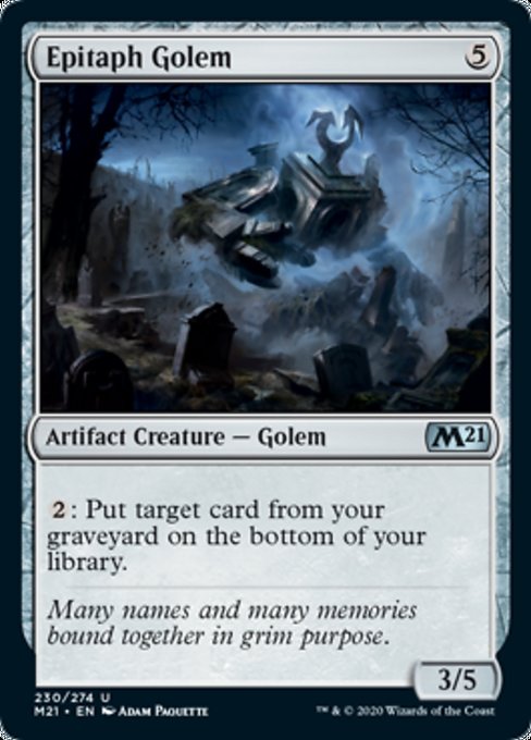 Epitaph Golem [Core Set 2021] | Galactic Gamez