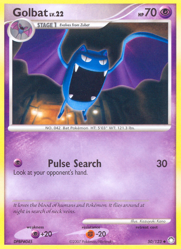 Golbat (50/123) [Diamond & Pearl: Mysterious Treasures] | Galactic Gamez