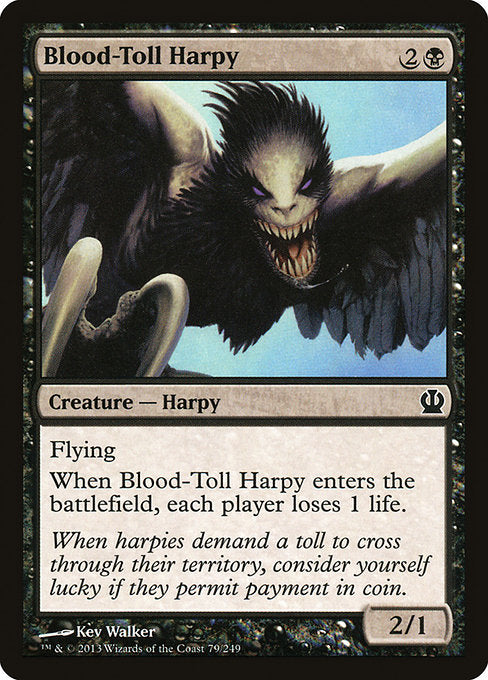 Blood-Toll Harpy [Theros] | Galactic Gamez