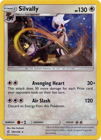 Silvally (184/236) (Cosmos Holo) [Sun & Moon: Unified Minds] | Galactic Gamez