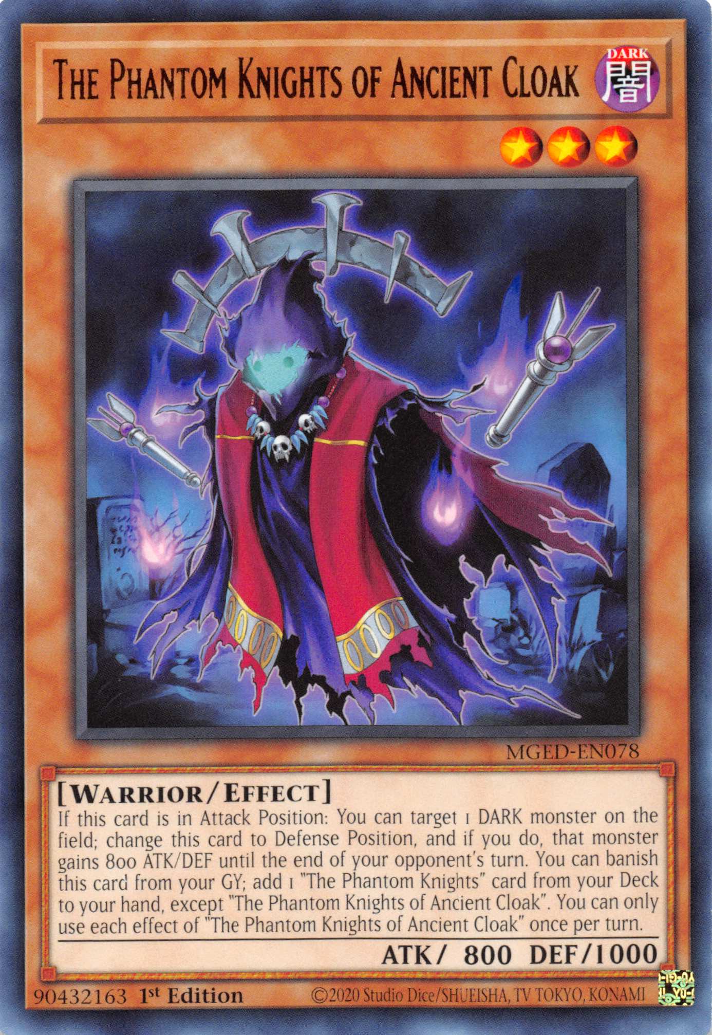 The Phantom Knights of Ancient Cloak [MGED-EN078] Rare | Galactic Gamez