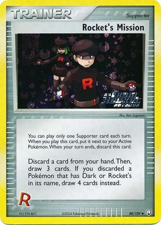 Rocket's Mission (88/109) (Stamped) [EX: Team Rocket Returns] | Galactic Gamez