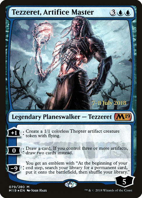 Tezzeret, Artifice Master [Core Set 2019 Promos] | Galactic Gamez