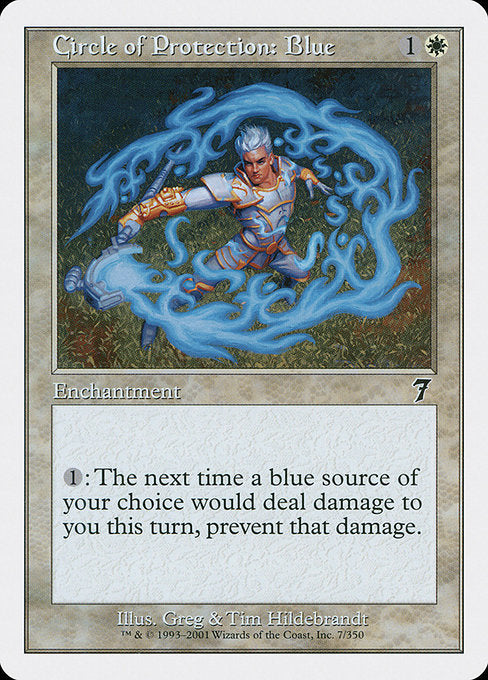 Circle of Protection: Blue [Seventh Edition] | Galactic Gamez