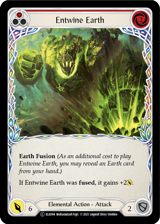 Entwine Earth (Red) [U-ELE094] Unlimited Rainbow Foil | Galactic Gamez