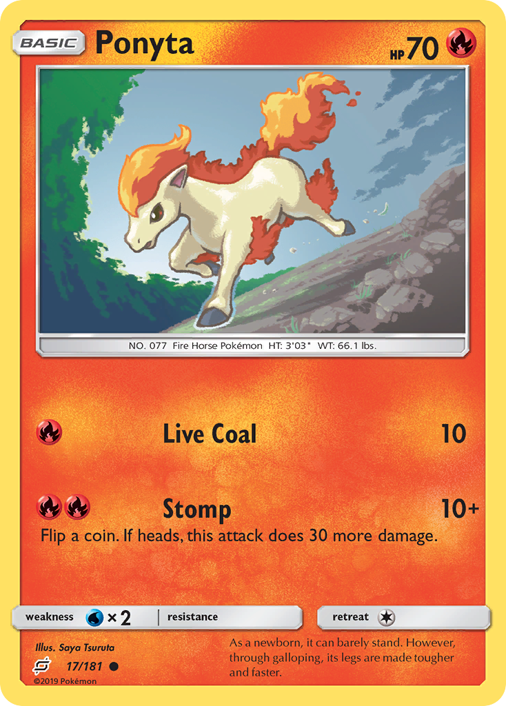 Ponyta (17/181) [Sun & Moon: Team Up] | Galactic Gamez