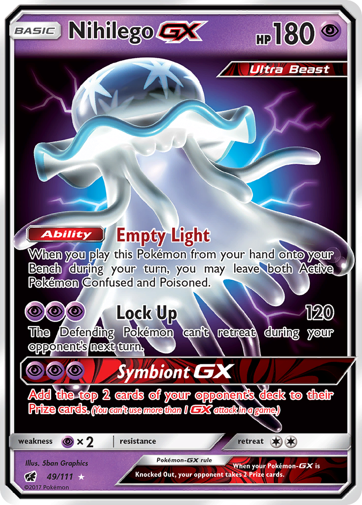 Nihilego GX (49/111) [Sun & Moon: Crimson Invasion] | Galactic Gamez