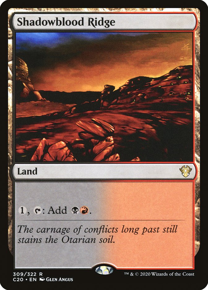 Shadowblood Ridge [Commander 2020] | Galactic Gamez