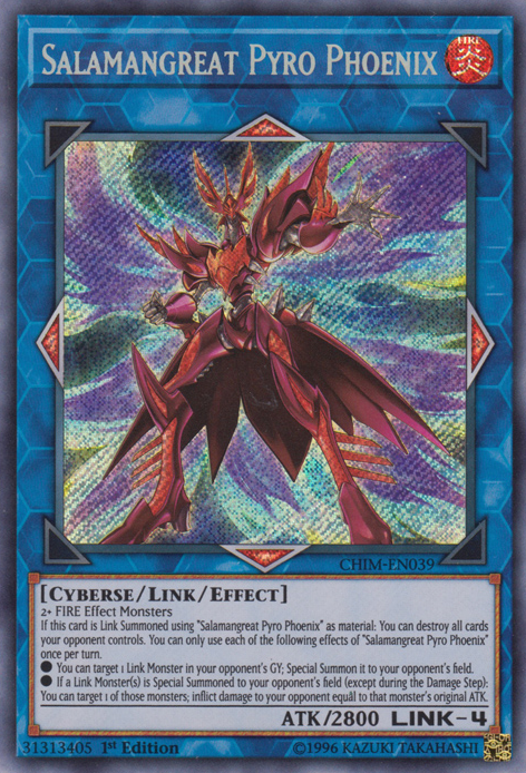 Salamangreat Pyro Phoenix [CHIM-EN039] Secret Rare | Galactic Gamez