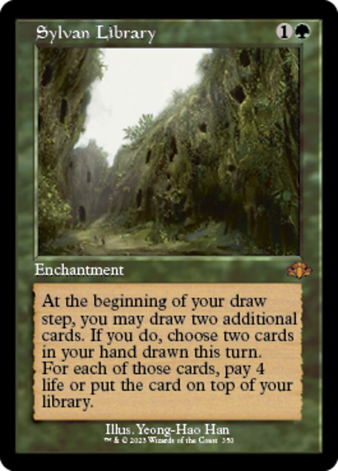 Sylvan Library (Retro) [Dominaria Remastered] | Galactic Gamez