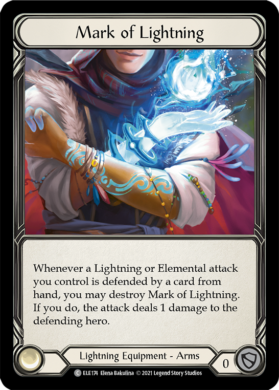 Mark of Lightning [ELE174] (Tales of Aria)  1st Edition Cold Foil | Galactic Gamez