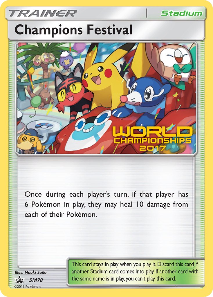 Champions Festival (SM78) (2017 Champion) [Sun & Moon: Black Star Promos] | Galactic Gamez