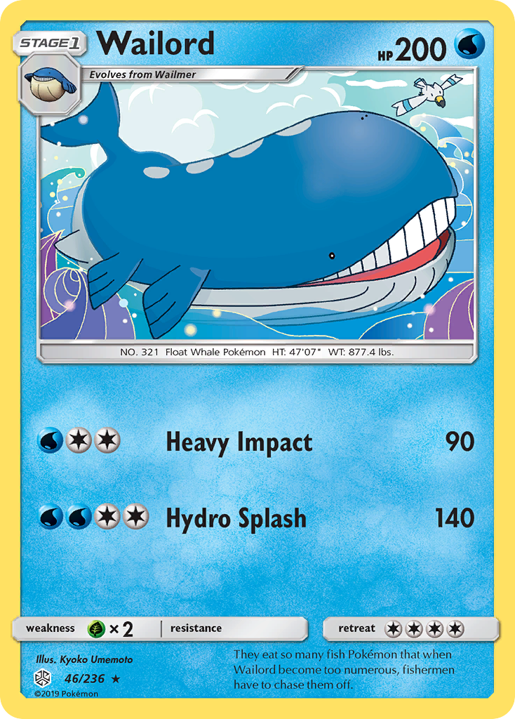 Wailord (46/236) [Sun & Moon: Cosmic Eclipse] | Galactic Gamez