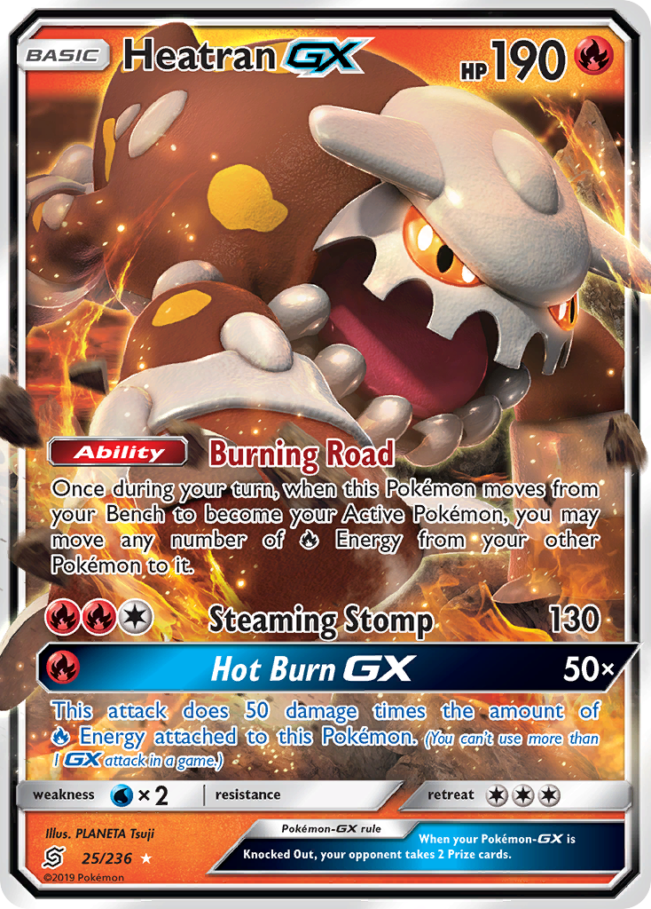 Heatran GX (25/236) [Sun & Moon: Unified Minds] | Galactic Gamez