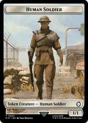 Food (0013) // Human Soldier Double-Sided Token [Fallout Tokens] | Galactic Gamez
