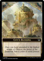 City's Blessing // Construct (0075) Double-Sided Token [Commander Masters Tokens] | Galactic Gamez