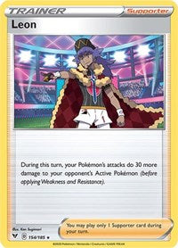 Leon (154/185) (Theme Deck Exclusive) [Sword & Shield: Vivid Voltage] | Galactic Gamez