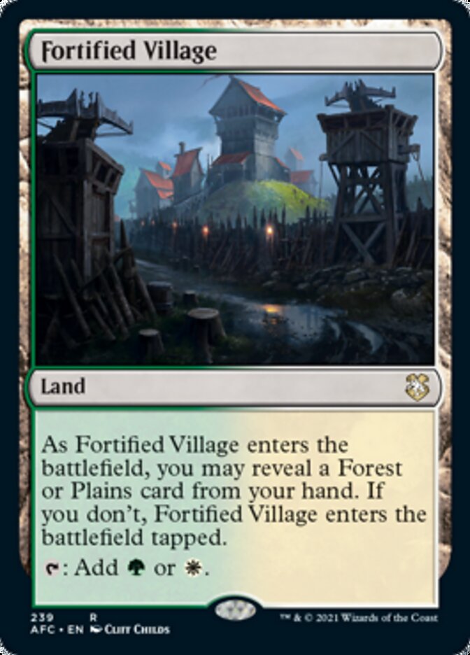 Fortified Village [Dungeons & Dragons: Adventures in the Forgotten Realms Commander] | Galactic Gamez