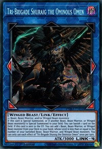 Tri-Brigade Shuraig the Ominous Omen [PHRA-EN048] Secret Rare | Galactic Gamez