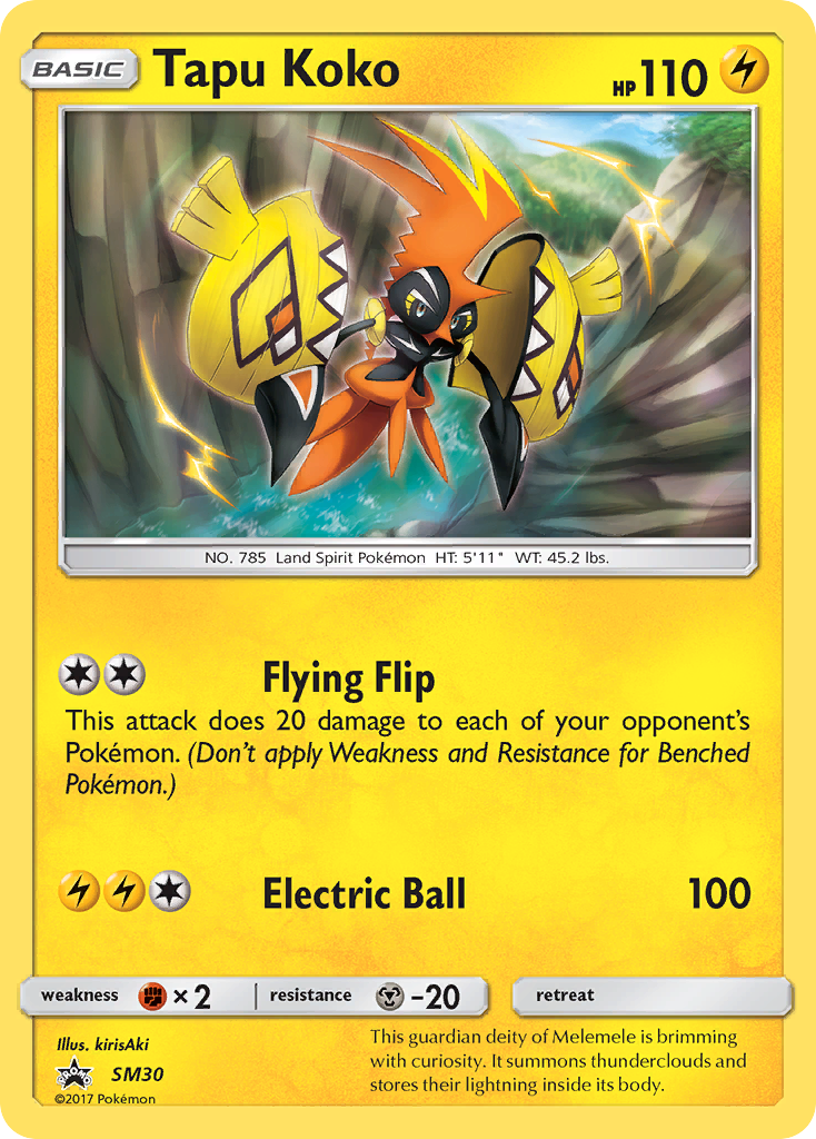 Tapu Koko (SM30) [Sun & Moon: Black Star Promos] | Galactic Gamez