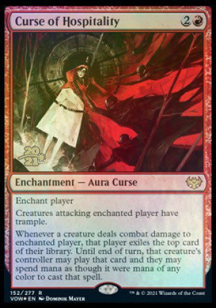 Curse of Hospitality [Innistrad: Crimson Vow Prerelease Promos] | Galactic Gamez