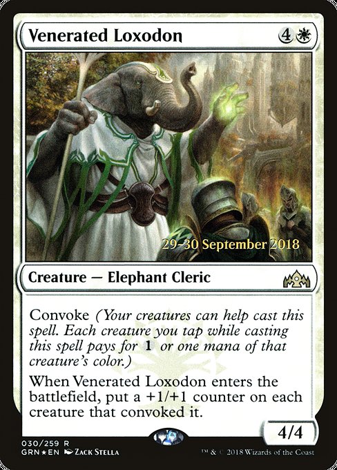 Venerated Loxodon [Guilds of Ravnica Promos] | Galactic Gamez