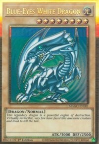 Blue-Eyes White Dragon [MAGO-EN001] Gold Rare | Galactic Gamez